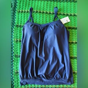 Lands' End Navy Blue Tankini NEW